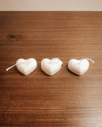 Heart candles - Set of 3