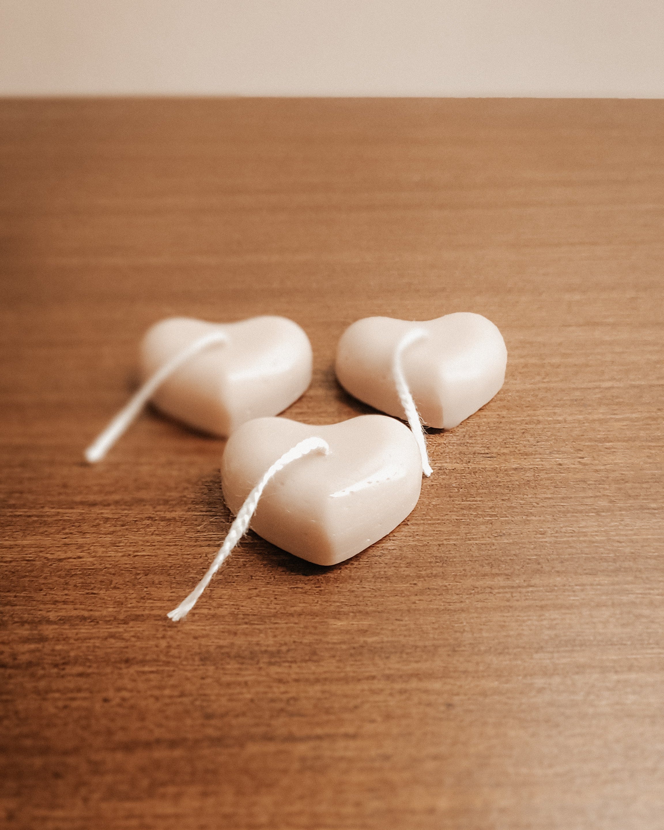 Heart candles - Set of 3