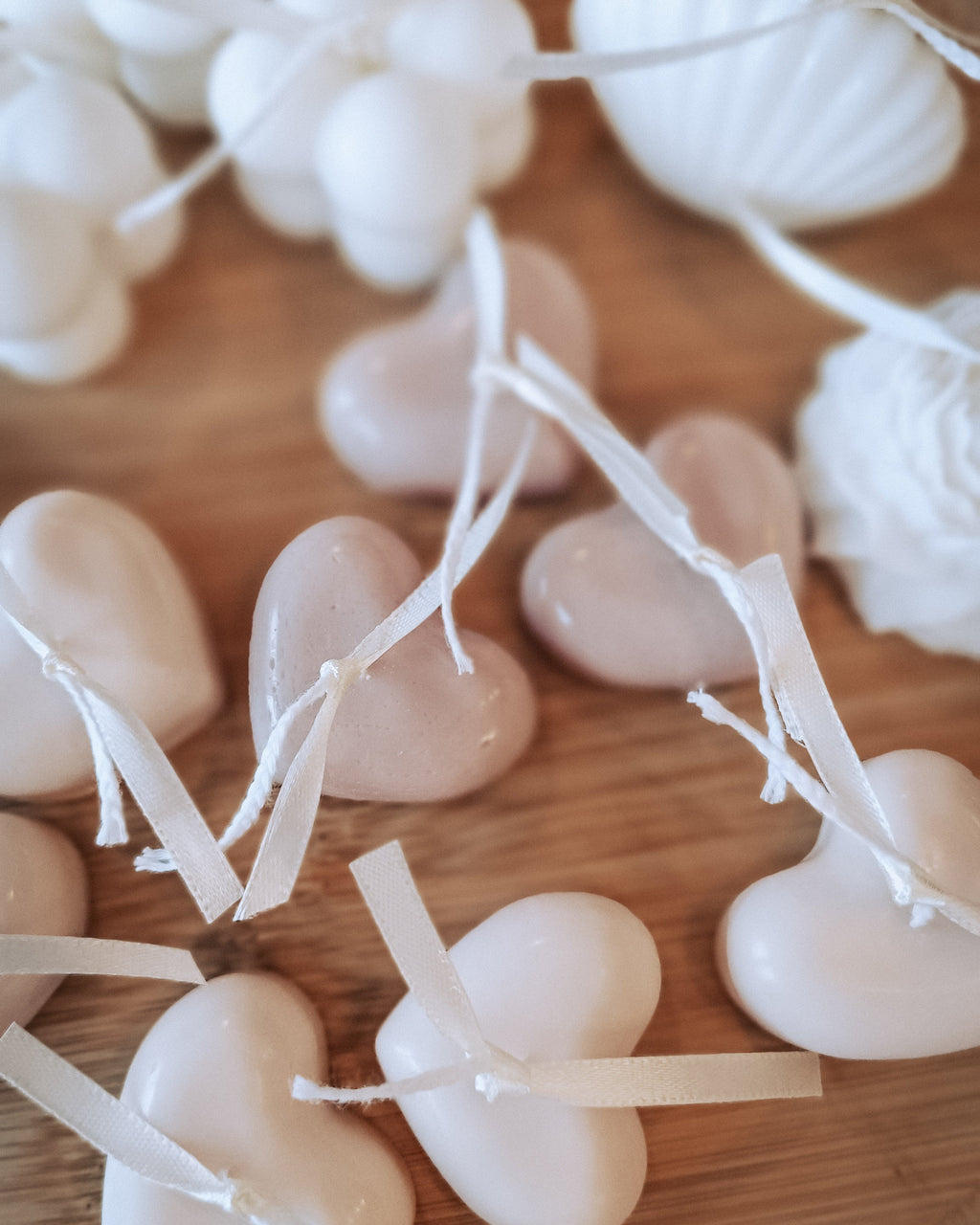 Heart candles - Set of 3