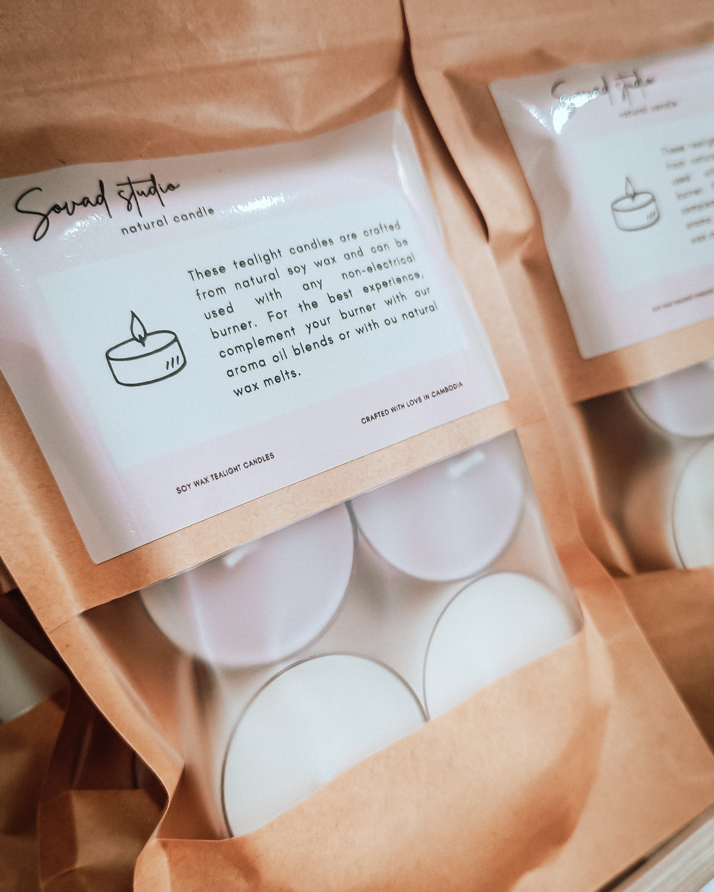 Tealight soy candles