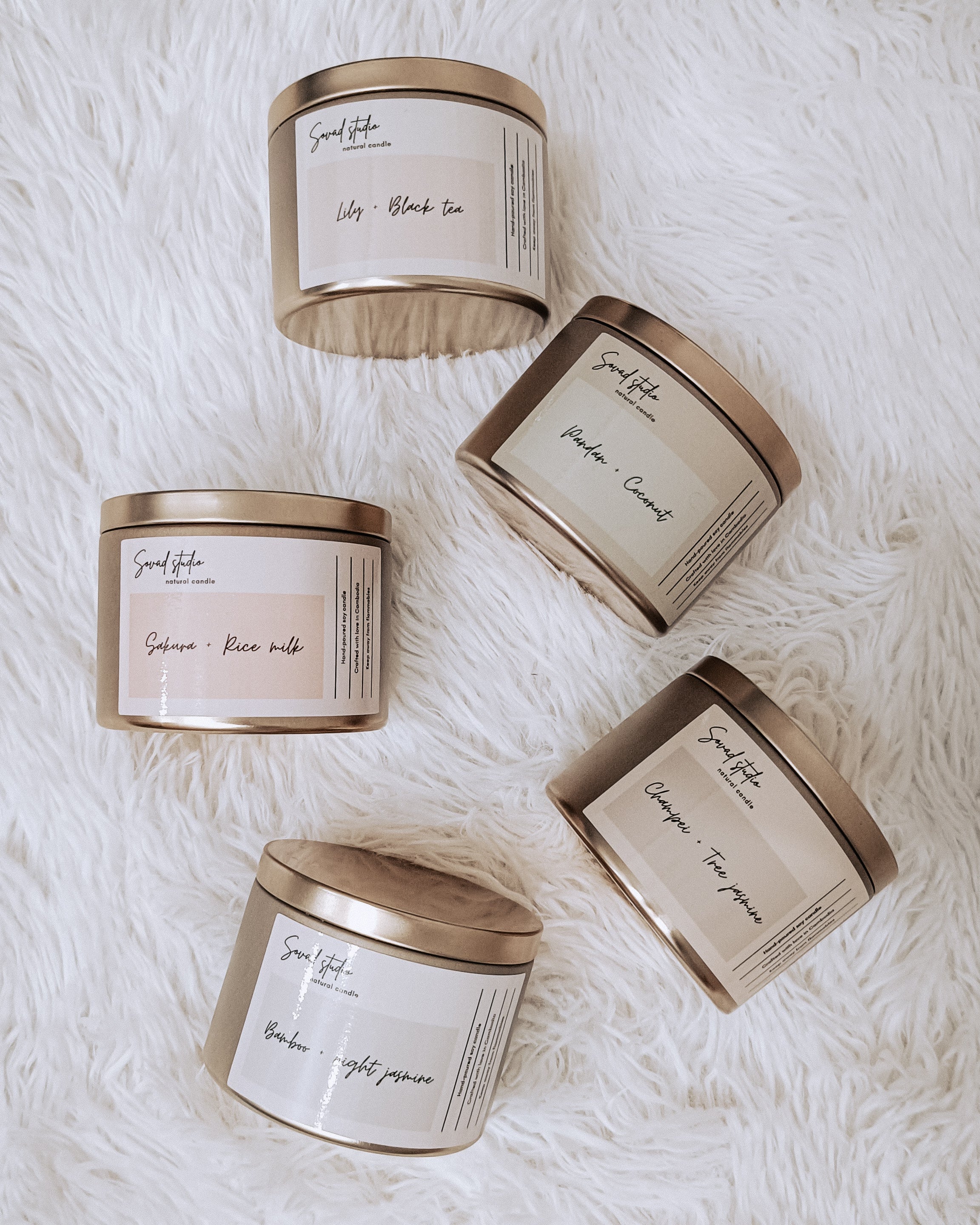 Tin candle Asia collection