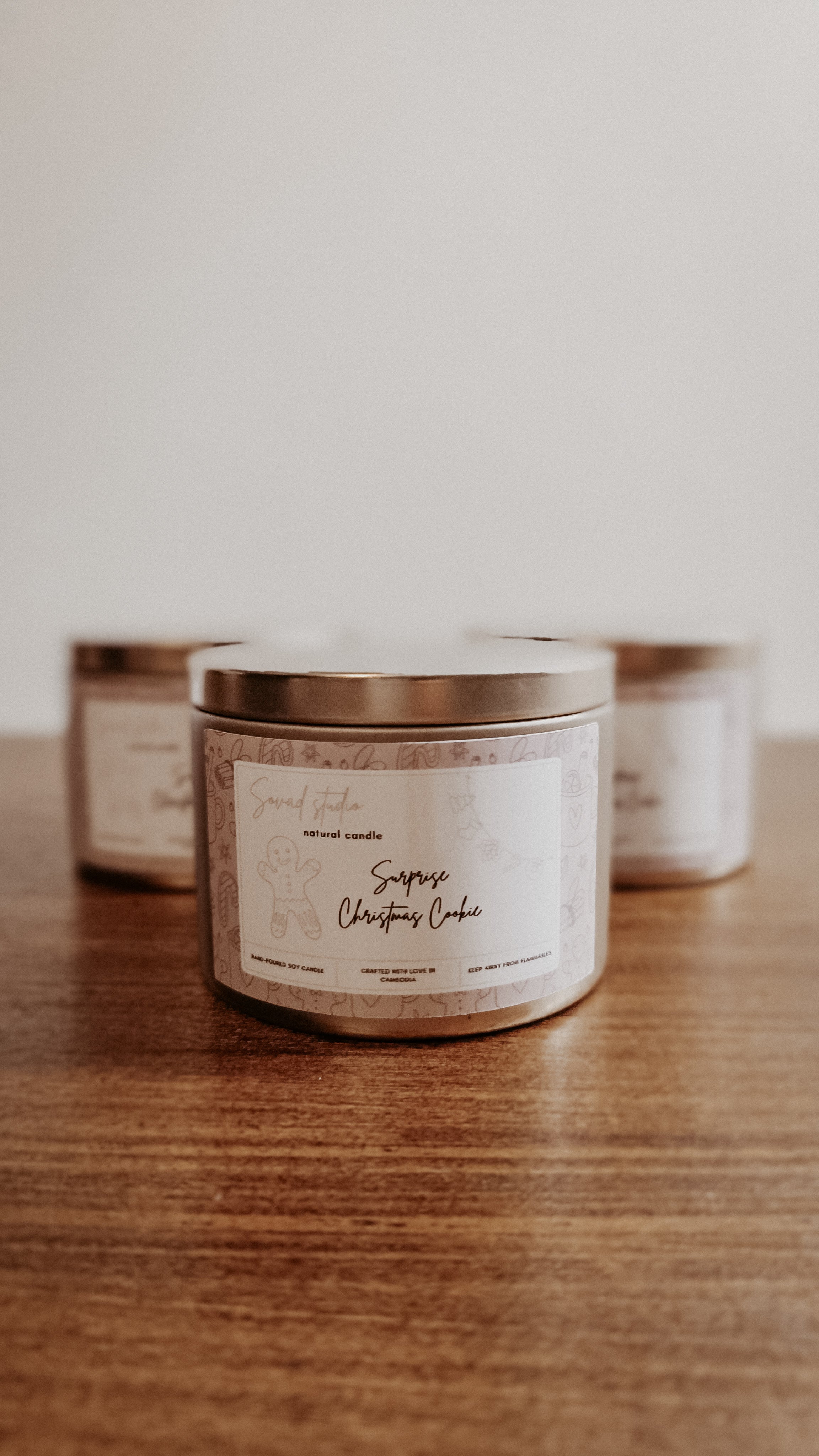 Tin candle Christmas collection