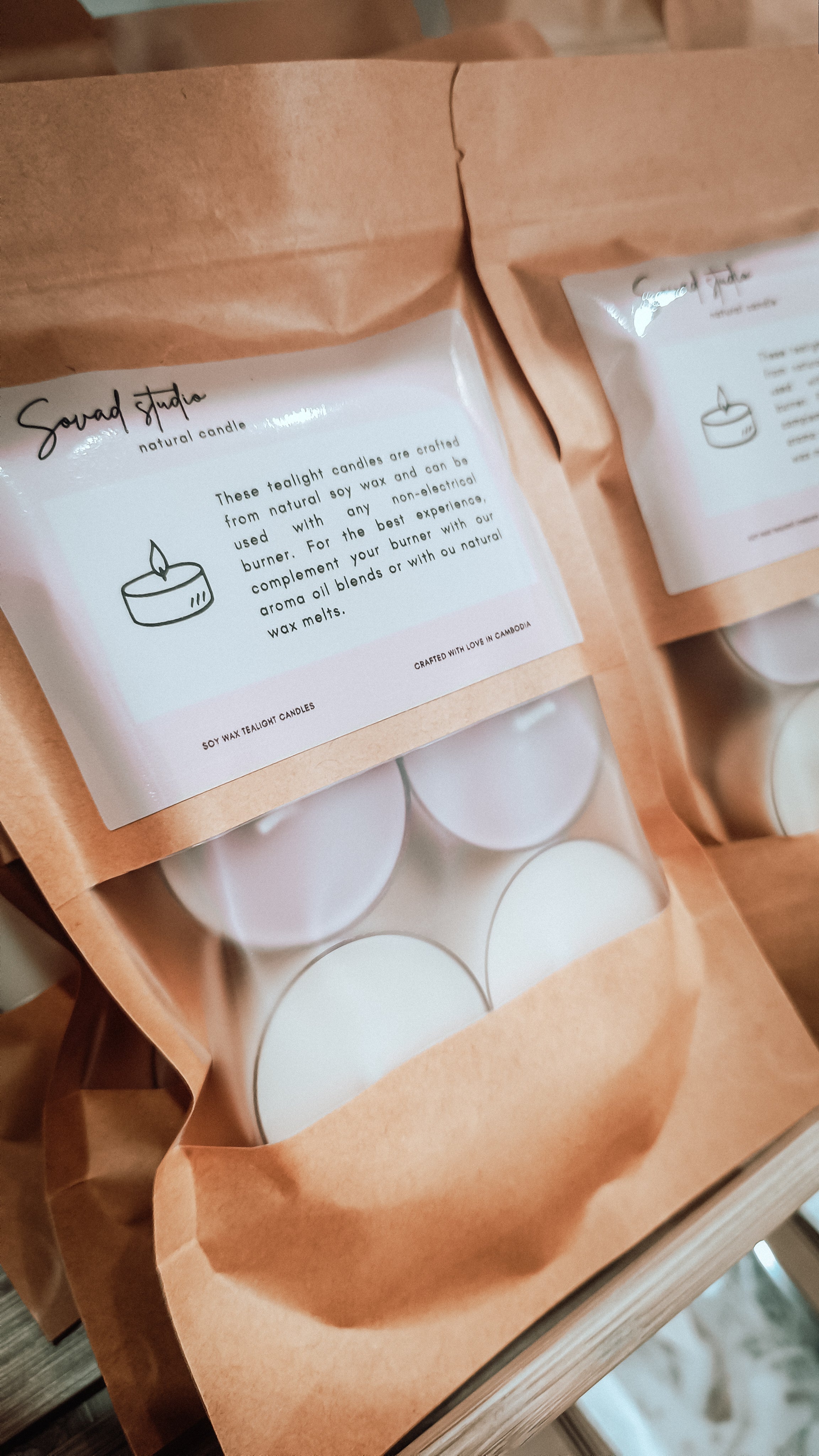 Tealight soy candles