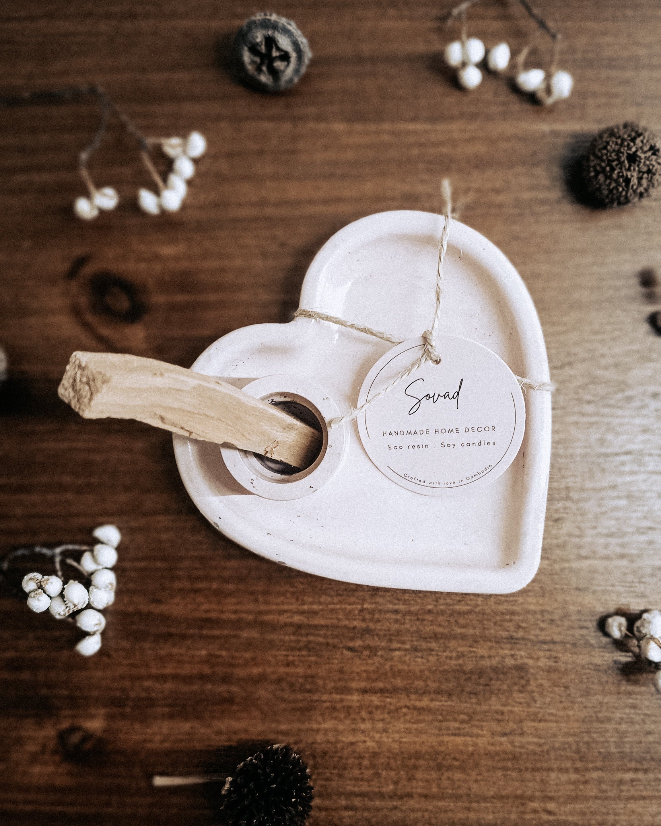 Palo santo holder - Heart shape