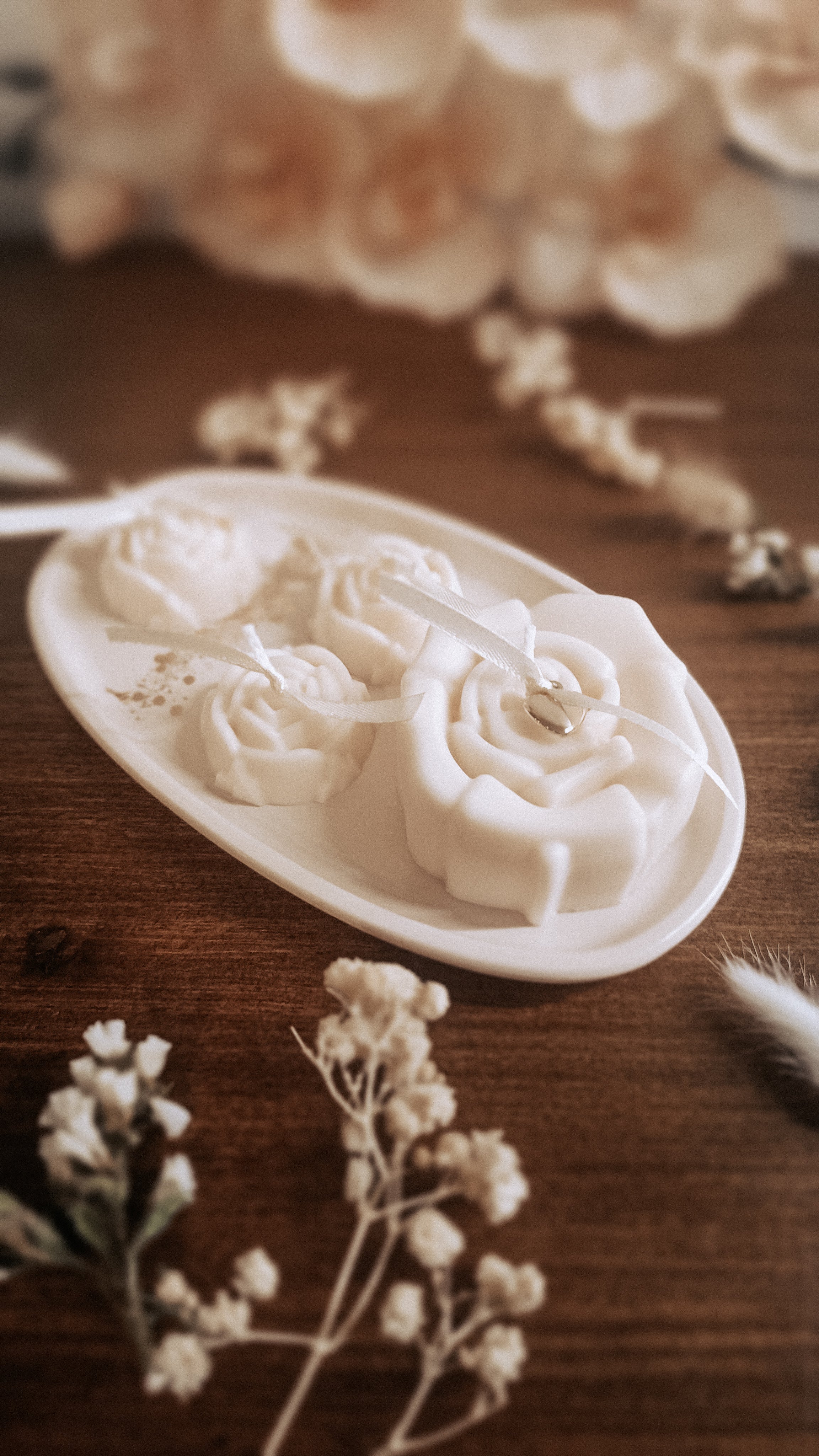 Valentine's flowers - Set of 4