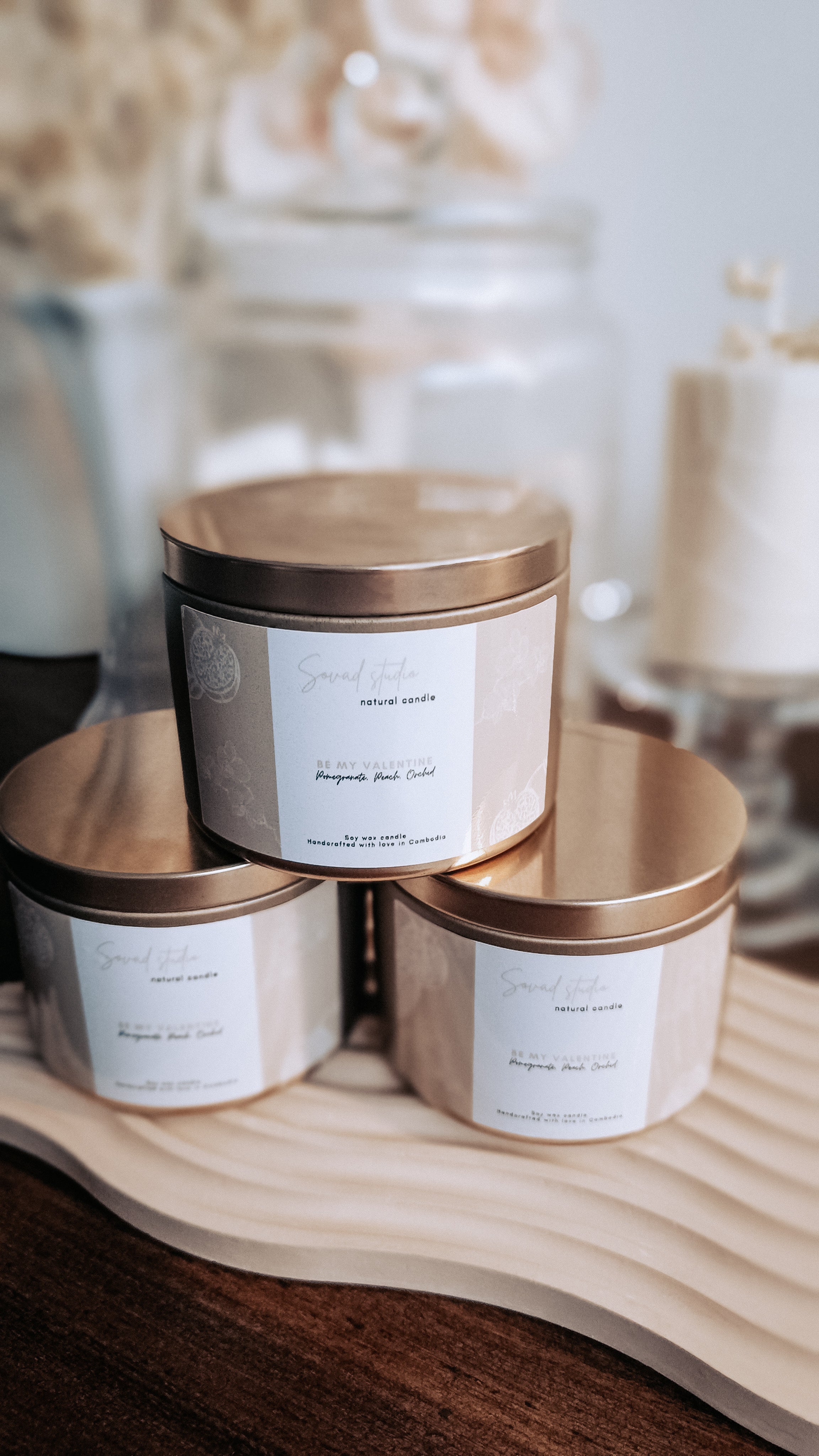 Tin candle Valentine's collection