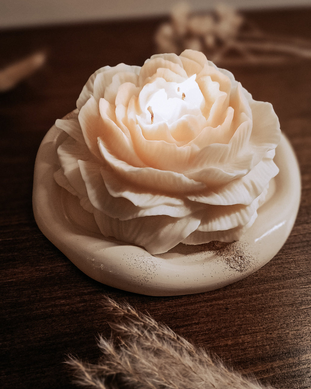 Peony candle XL