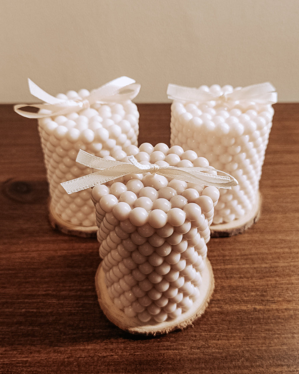 Bubble round candle
