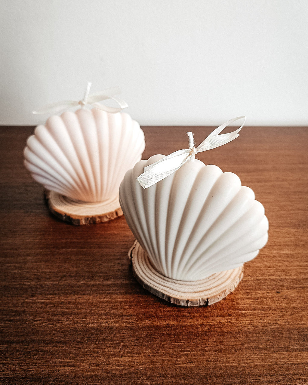 Seashell candle
