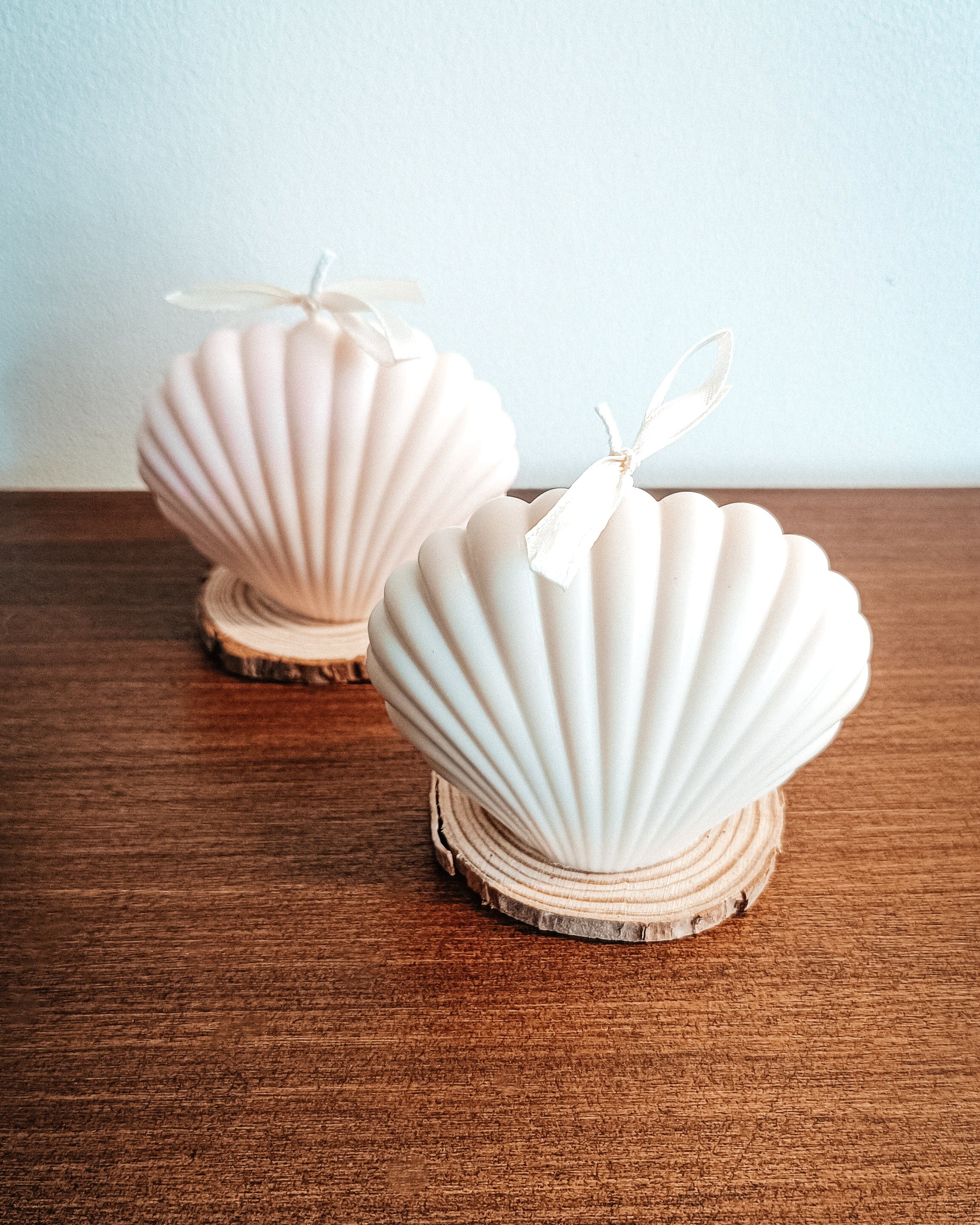 Seashell candle