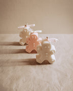 Gingerbread man Christmas candle