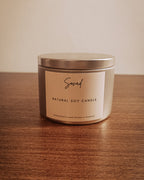 Tin candle 8oz