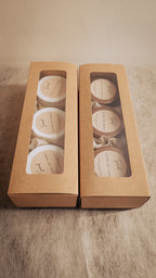 Tin candle 2oz Set of 3