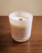 Signature blush rose glass jar candle