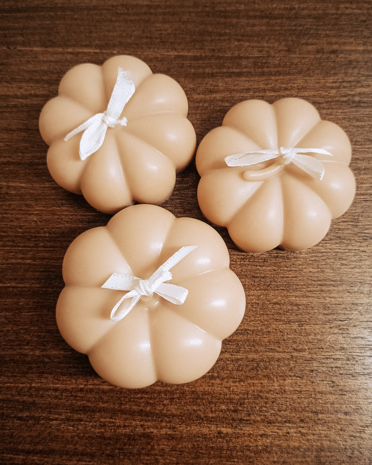 Pumpkin candle - Set of 3