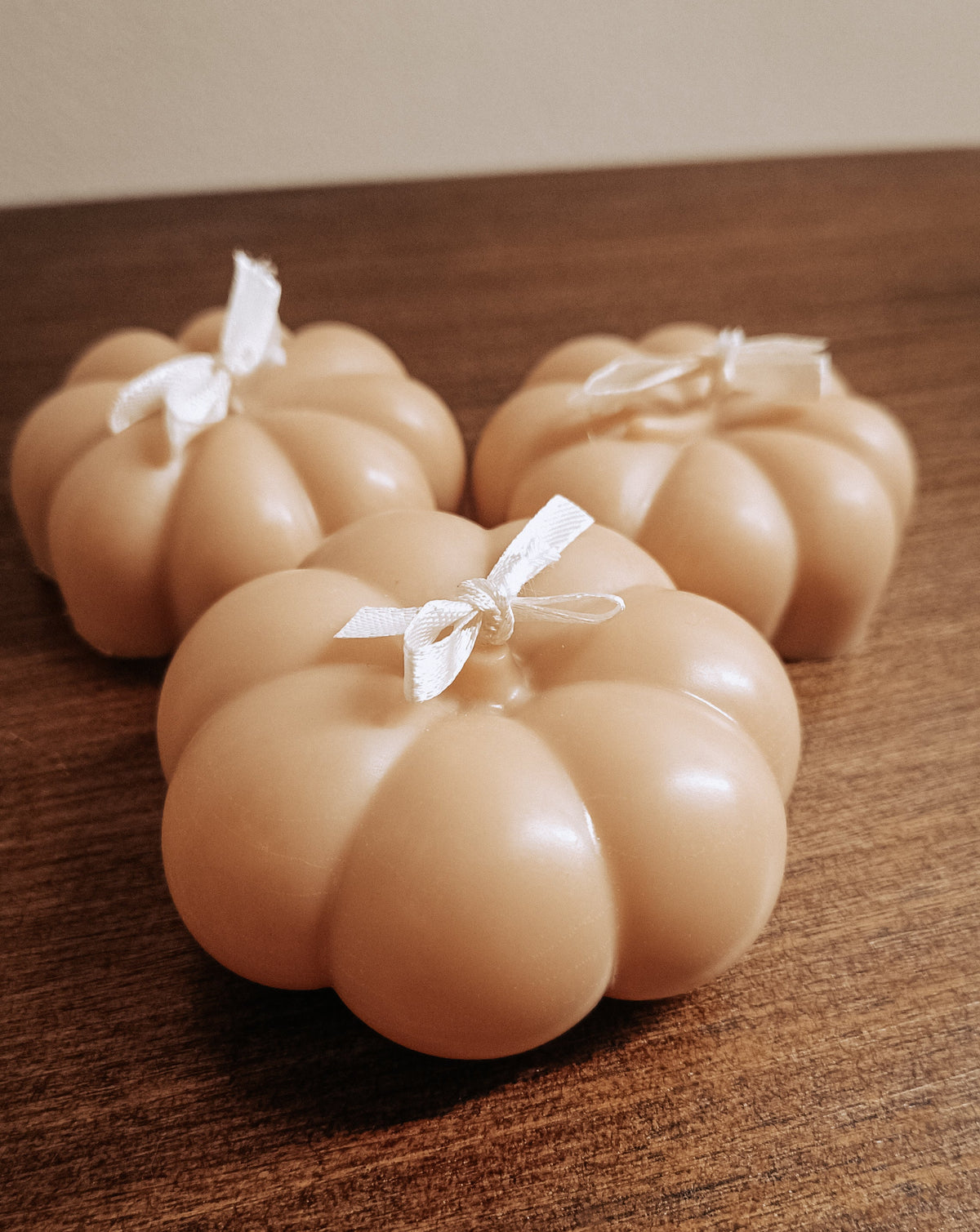 Pumpkin candle - Set of 3