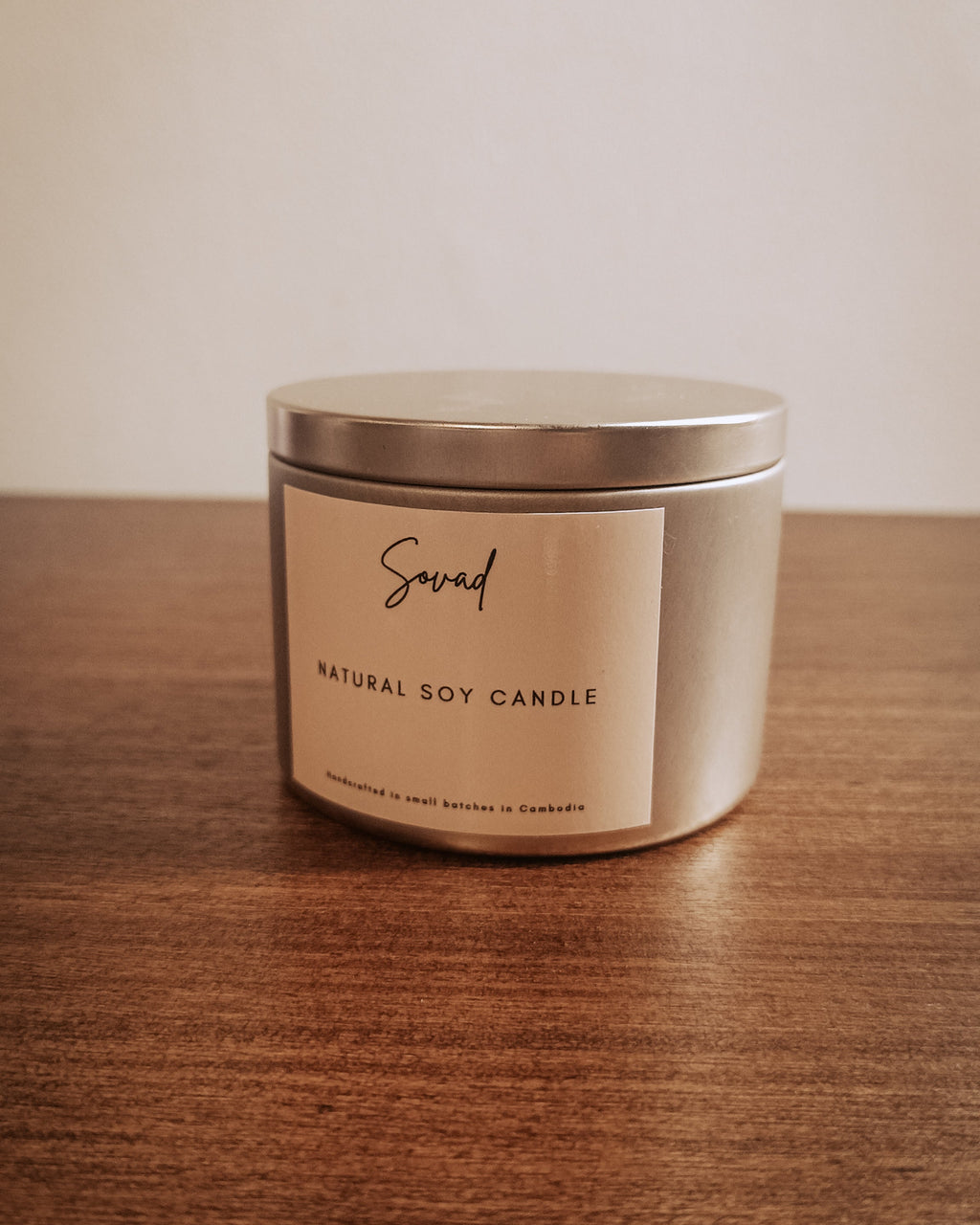 Tin candle 8oz