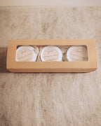 Tin candle 2oz Set of 3