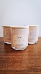 Signature blush rose glass jar candle