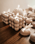 Bubble square candle