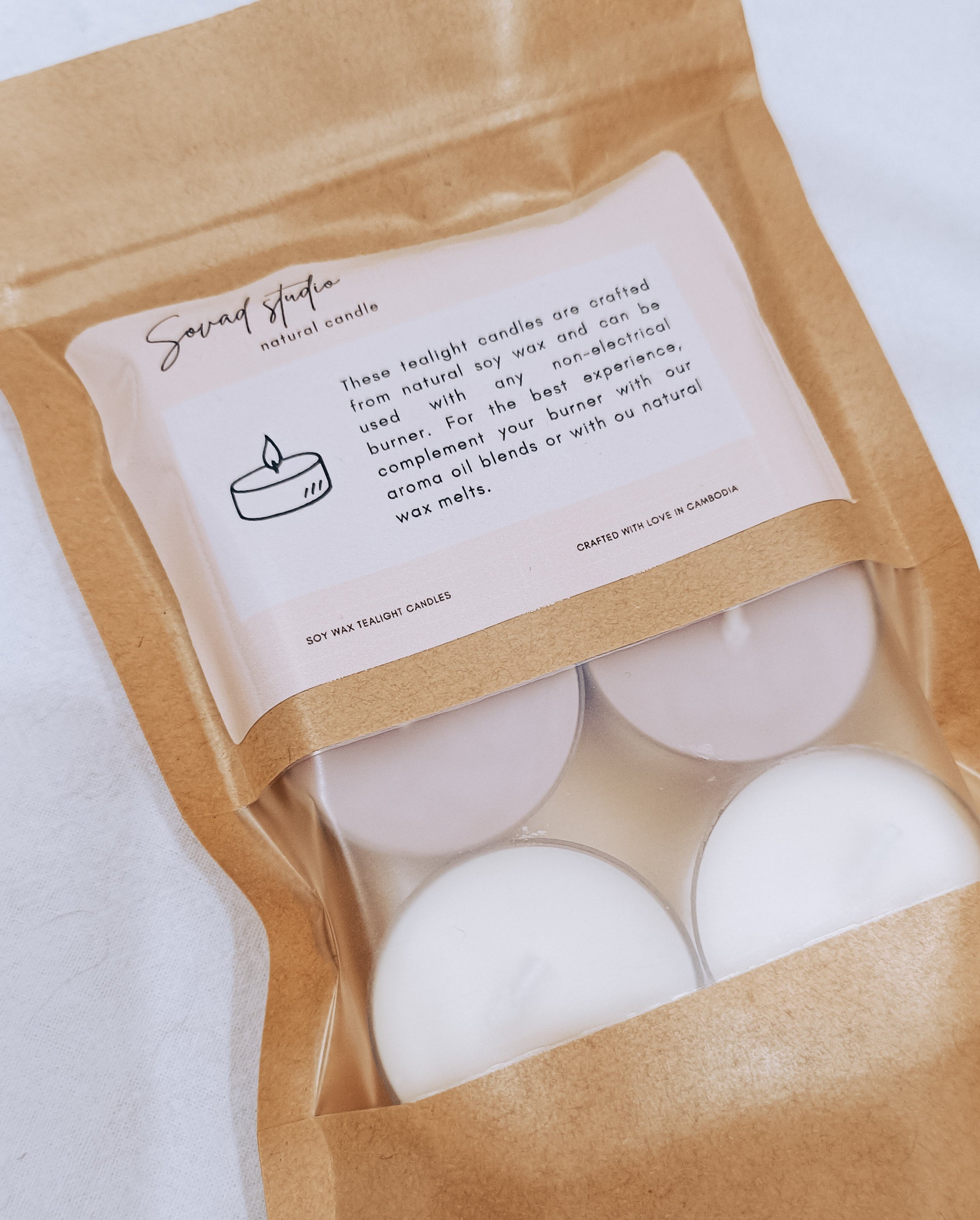 Tealight soy candles